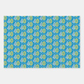 40e verjaardag inpakpapier vel (Voorkant 2)