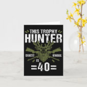 40e verjaardag Jacht op eendenhertenjager 40 jaar  Kaart (Gele Bloem)