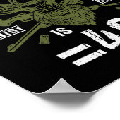 40e verjaardag Jacht op eendenhertenjager 40 jaar  Poster (Hoek)