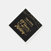 40e verjaardag JAREN IN HET MAKEN Gelukkige Verjaa Servet (Hoek)