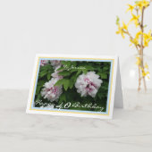 40e verjaardag Jessica Peonies Modern Golden Lijst Kaart (Gele Bloem)