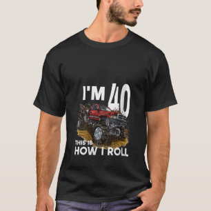 40e verjaardag jongen Monster Truck Ik ben 40 jaar T-shirt