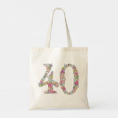 40e verjaardag Jubileum geschenk Show schoudertas Tote Bag (Achterkant)