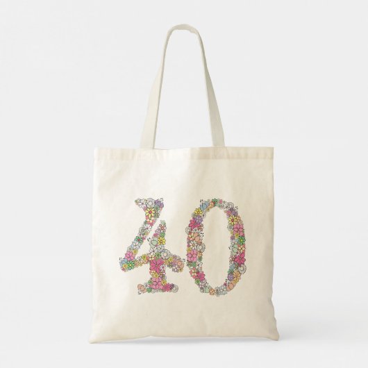 40e verjaardag Jubileum geschenk Show schoudertas Tote Bag (Achterkant)