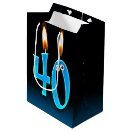 40e verjaardag kaarsen medium cadeauzakje