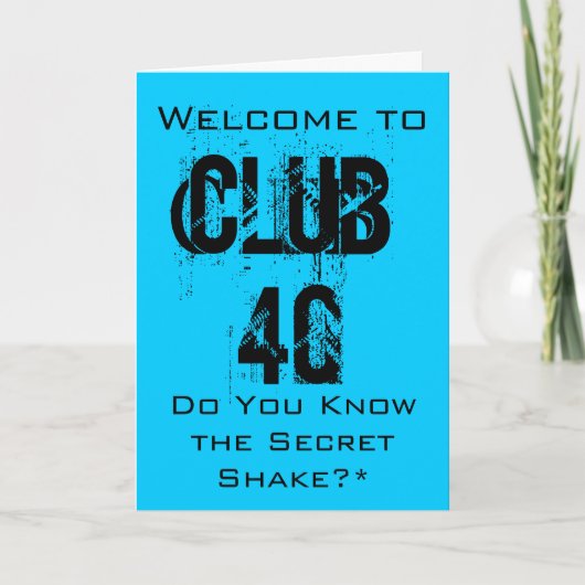 40e verjaardag kaart (Voorkant)