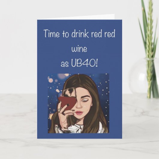 40e verjaardag kaart (Voorkant)