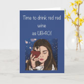 40e verjaardag kaart (Gele Bloem)