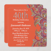 40e verjaardag kaart (Voorkant / Achterkant)