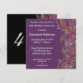 40e verjaardag kaart (Voorkant / Achterkant)