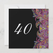 40e verjaardag kaart (Achterkant)
