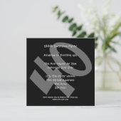 40e verjaardag kaart (Staand voorkant)