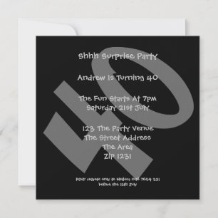 40e verjaardag kaart