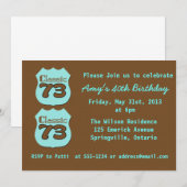 40e verjaardag kaart (Voorkant / Achterkant)