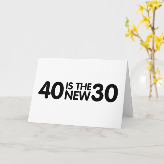 40e verjaardag kaart (Gele Bloem)