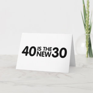 40e verjaardag kaart