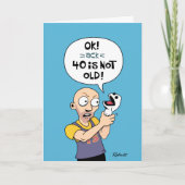 40e verjaardag Kaart "40 is niet oud" (Voorkant)