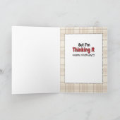 40e verjaardag Kaart voor Man - Funny (Binnen)