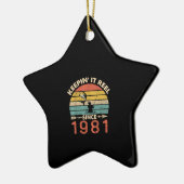 40e verjaardag - Keepin is terug sinds 1981 Keramisch Ornament (Links)