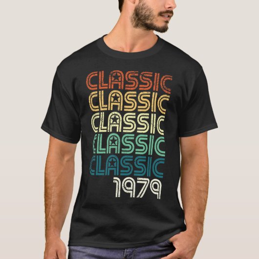 40e verjaardag  Klassieke 40 jaar oude Retro G T-shirt (Voorkant)