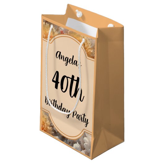 40e verjaardag klein cadeauzakje (Voorkant Gekanteld)