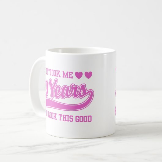 40e verjaardag koffiemok (Voorkant links)