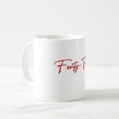 40e verjaardag koffiemok (Voorkant links)