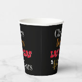 40e verjaardag Las Vegas Cheers and Beers Party Papieren Bekers (Rechts)