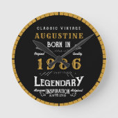 40e verjaardag Legende Geboren 1986 Ronde Klok (Voorkant)