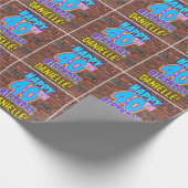 40e verjaardag: Leuk, Urban Graffiti geïnspireerd  Cadeaupapier (Hoek)