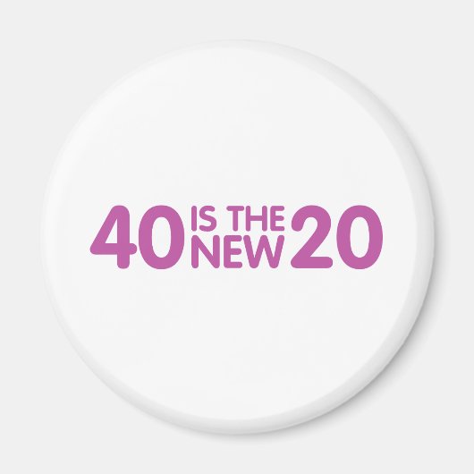 40e verjaardag magneet (Voorkant)