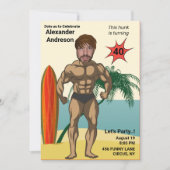 40e verjaardag man nieuw grappig bodybuilder spier kaart (Voorkant)