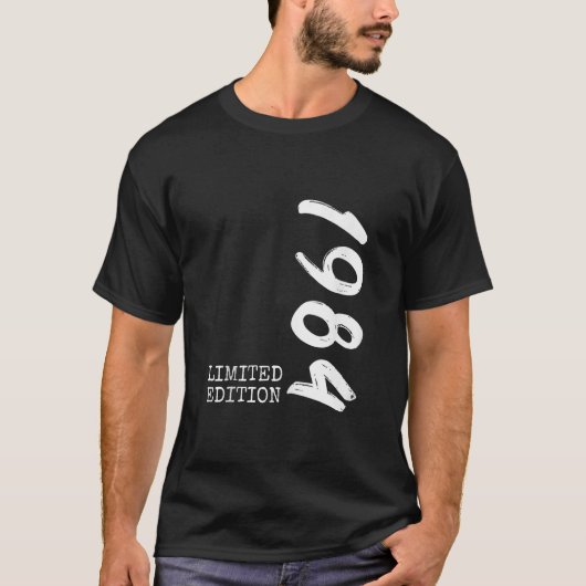 40e Verjaardag Man Vrouw 40 Jaar 1984 Decoratief F T-shirt (Voorkant)