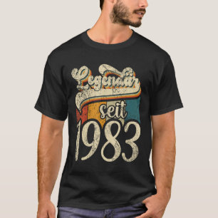 40e Verjaardag Man Vrouw Ontwerp 40 Jaar 1983 Deco T-shirt