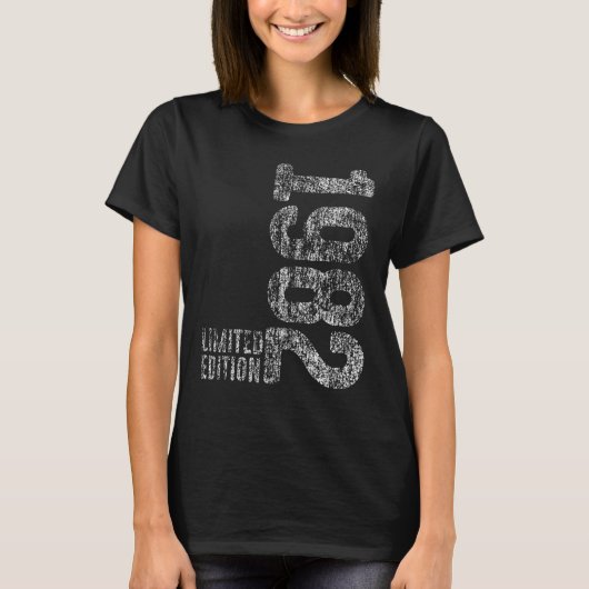 40e verjaardag Mannen dames 40 jaar 1982 53 T-shirt (Voorkant)