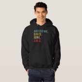 40e verjaardag Mannen Geweldige sinds juni 1982 Hoodie (Voorkant volledig)