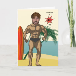 40e Verjaardag 💪🤣 Mannen Grappige Bodybuilder Sp Kaart