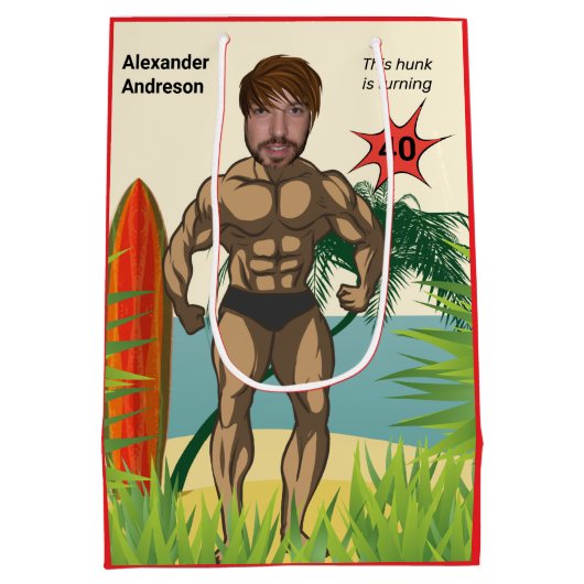 40e Verjaardag 💪🤣 Mannen Grappige Bodybuilder Sp Medium Cadeauzakje (Achterkant)