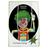 40e Verjaardag Mannen Nieuwe Grappige Clown Epic A Medium Cadeauzakje (Achterkant)