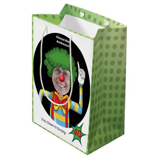 40e Verjaardag Mannen Nieuwe Grappige Clown Epic A Medium Cadeauzakje (Achterkant Gekanteld)