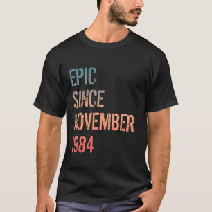 40e verjaardag Mannen vrouwen geboren november 198 T-shirt