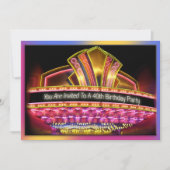 40e verjaardag Marquis uitnodiging (Voorkant)