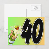 40e verjaardag merchandise briefkaart (Voorkant / Achterkant)