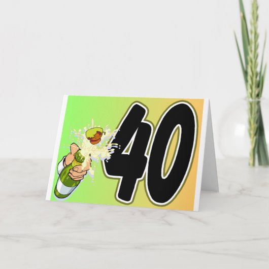 40e verjaardag merchandise kaart (Voorkant)