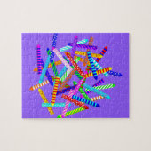 40e verjaardag met kaarsen legpuzzel (Horizontaal)