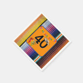 40e verjaardag Mexicaans ontwerp Servet (Hoek)