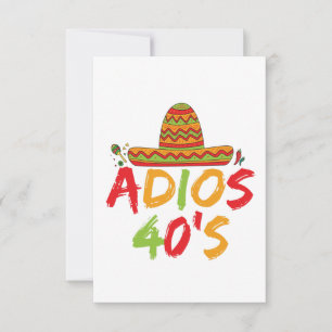 40e verjaardag Mexicaanse Partij Cinco de Mayo Fie Bedankkaart