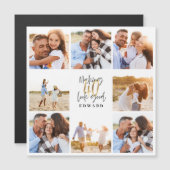 40e verjaardag moderne foto-collage voor zwart en  (Voorkant / Achterkant)