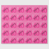 40e verjaardag Moderne roze typografie Cadeaupapier (Vlak)