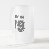 40e verjaardag Mok bier in 79 moderne Typografie (Voorkant links)